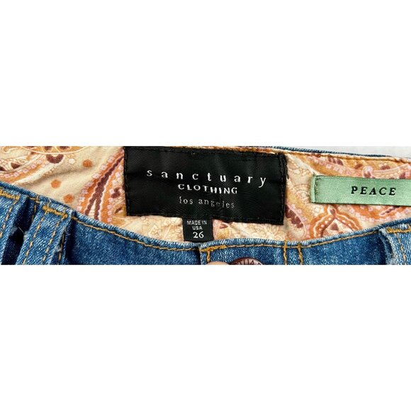 Sanctuary Los Angeles Denim Utility Y2K Summer Staples Shorts Made in USA Sz 26 - Picture 5 of 9